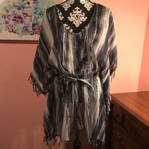 Poncho style tunic